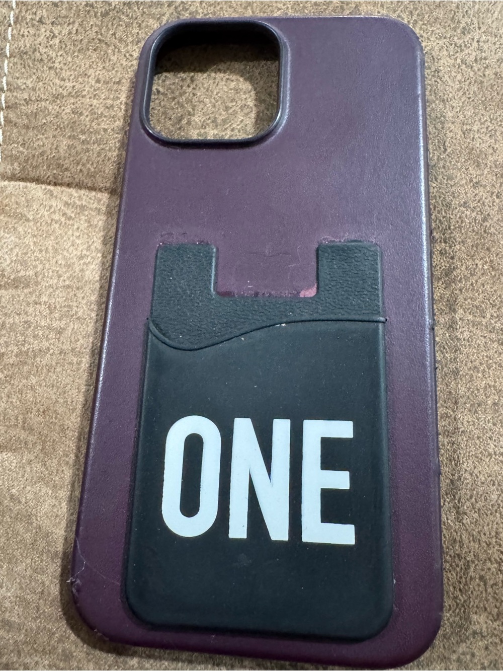 Purple Phone Case with Card Holder - ONE